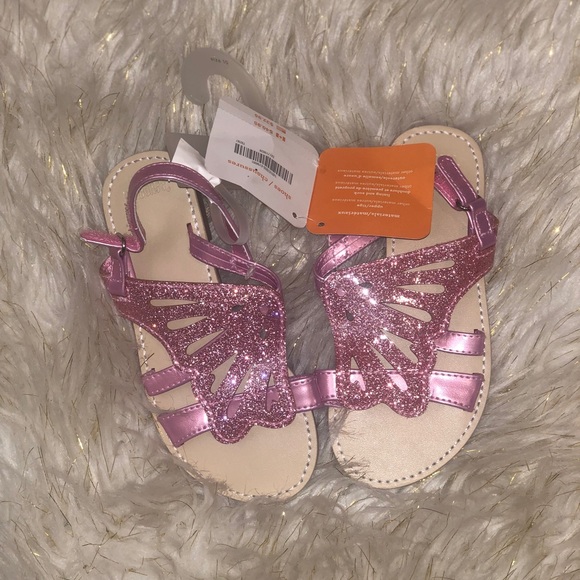 Gymboree Other - 🍭NWT 🏷 Gymboree Giltter butterfly sandals